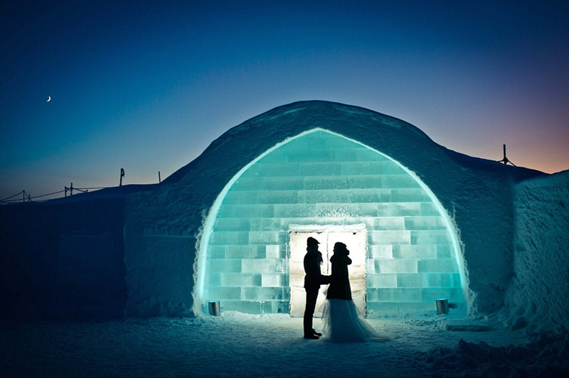 冰岛的冰雪酒店